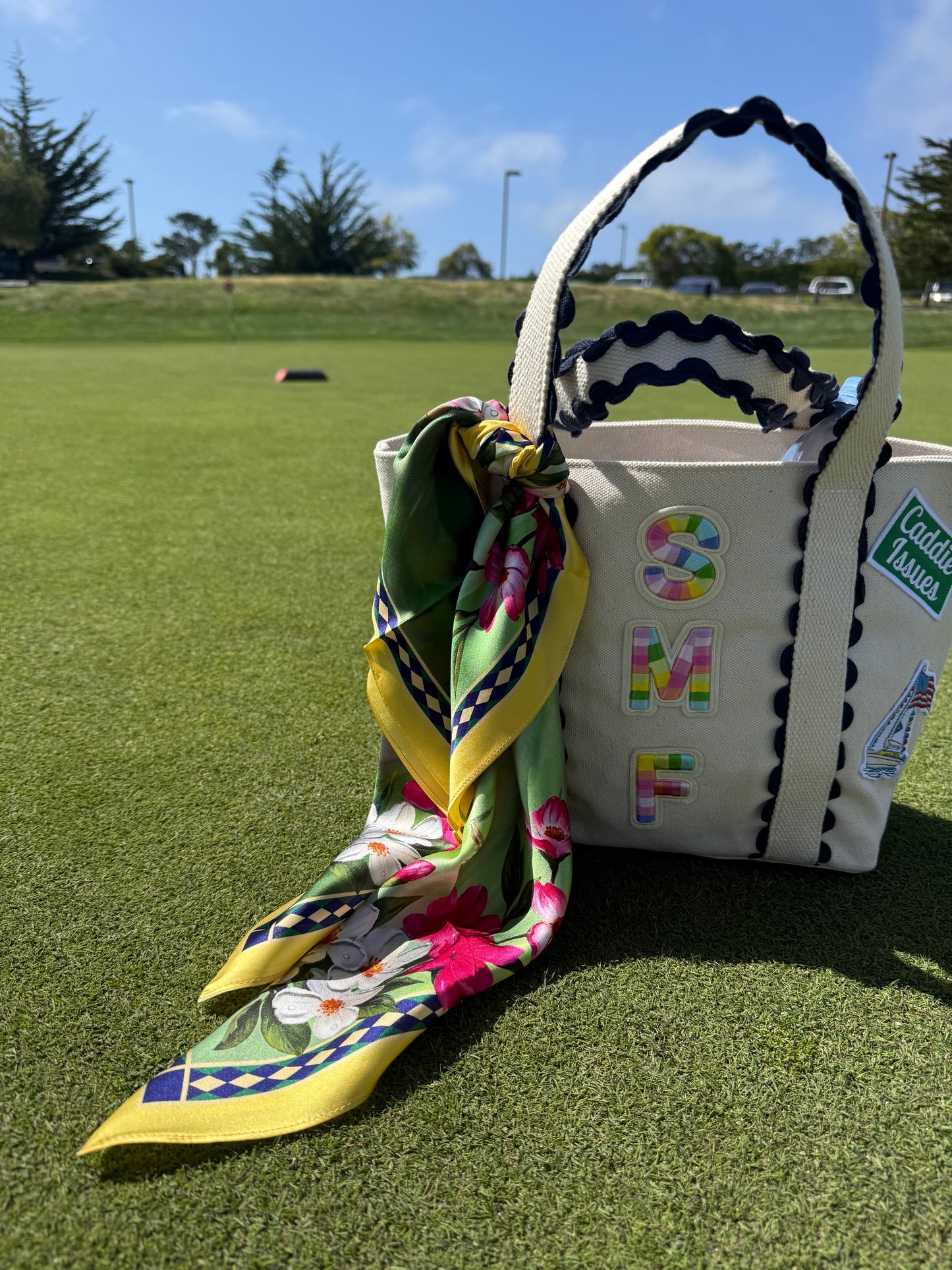 Back 9 100% Silk Scarf - Golf
