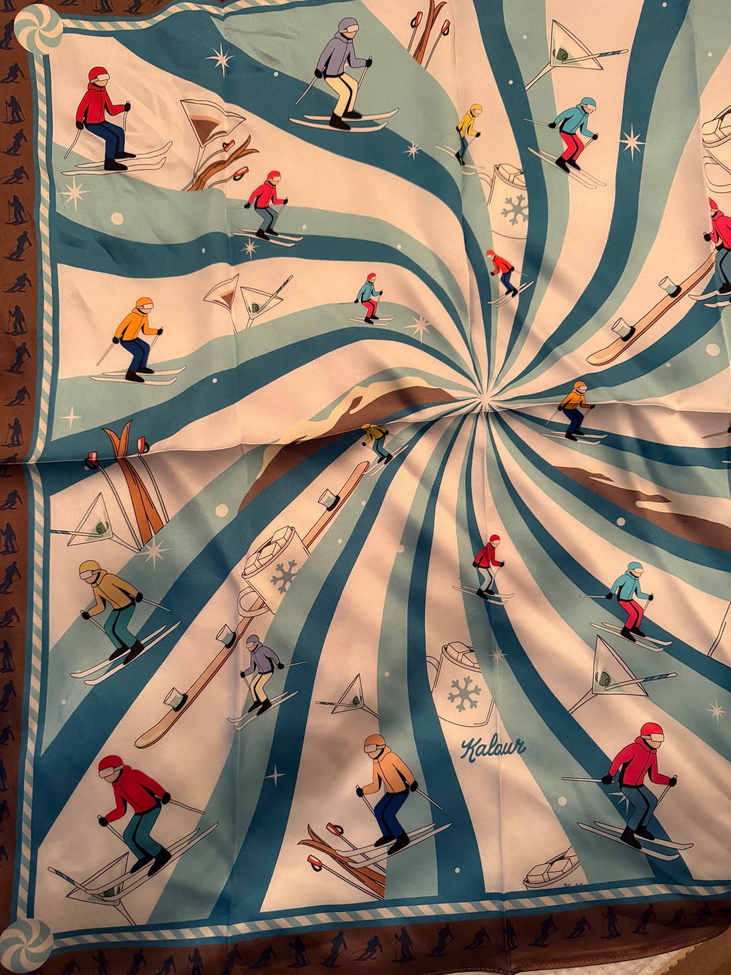 Aprés Ski 100% Silk Scarf