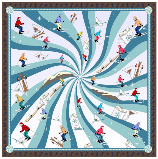 Aprés Ski 100% Silk Scarf