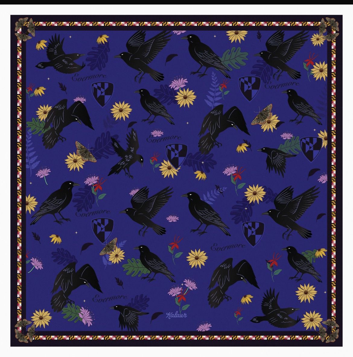 100% Silk Baltimore Scarf